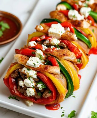 Rollo kebab z serem feta