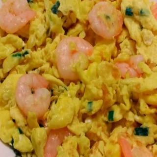 Huevos Revueltos Con Gambas