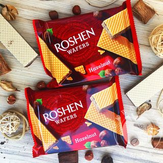 Wafelki Roshen o smaku orzechowym 72g