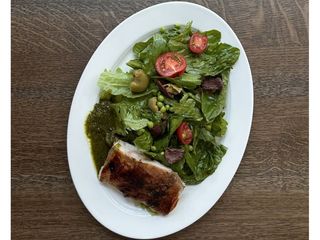 Зелений салат з курчам (400g)