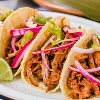 Tacos De Cochinita Pibil Con Queso (3 Uds.)