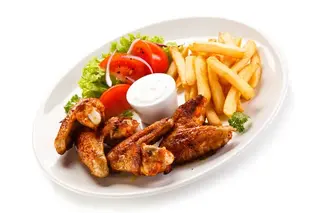 Plato Alitas De Pollo Al Horno