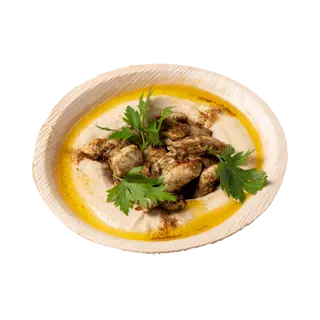 Hummus z kurczakiem za'atar