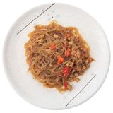 Spaghetti di soia con carne piccante