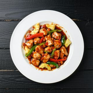 55. Pollo in salsa agrodolce