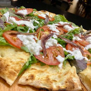 Focaccia fritta stracciatella di bufala