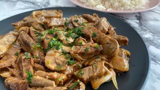 Emincé de Filet de Bœuf aux Champignons