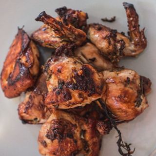 Kuku Choma Full With Chips (8 pieces) - Most Polluter Kenyan Dish.