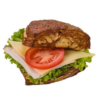 Trójkąt bawarski z szynką i serem