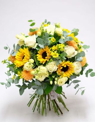 Bouquet con girasoli