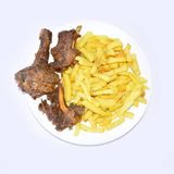 Goat Ribs and Chips