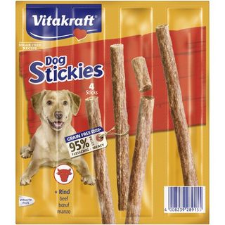 Dog Stickies De Buey Perros Vitakraft, Pack 4X44 Gr.
