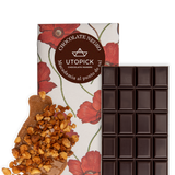 Tableta De Chocolate 70% Cacao Con Macadamia Caramelizada Al Punto De Sal 