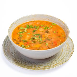 Bors de fasole cu afumatura