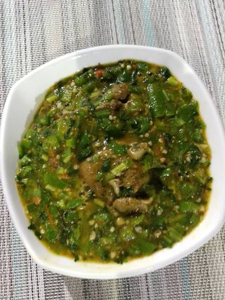 Okra Soup with Goat Meat
