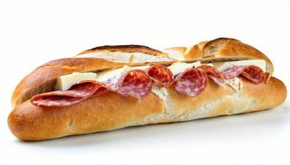 Panino salame e mozzarella