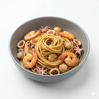 Spaghete cu fructe de mare
