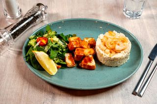 Meniu cu somon teriyaki