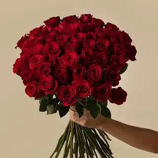 Ramos de 50 rosas rojas