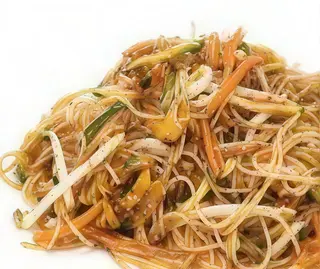 Spaghetti di riso con verdure
