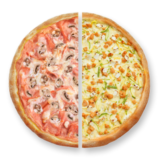 Pola pola - Capricciosa i Chicken Feta pizza XL