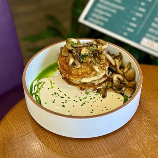 Деруни з грибами