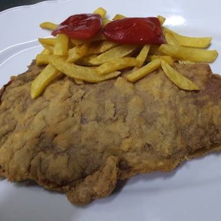 Cachopo + botella de sidra para celíacos