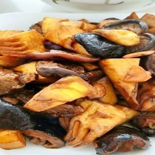 Bambú y setas china