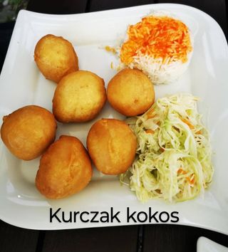 Kurczak w cieście kokosowym