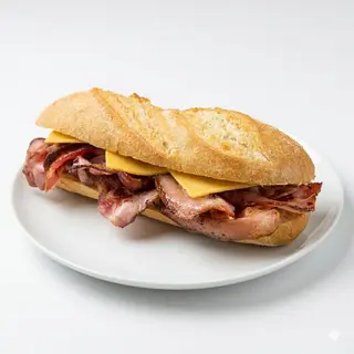 Bocadillo De Beicon Y Queso