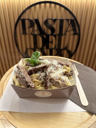 Ramsteak with mushroom sauce