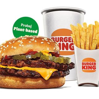 Plant-based Double Cheese Menu