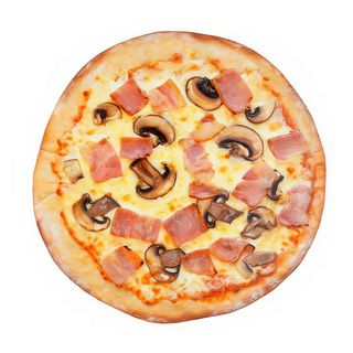Pizza Fina Bacon Portobello Mediana (27 Cm.)