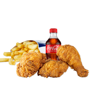 3 Piece, Fries & Free 350ml Soda