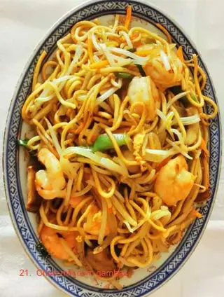 Chao-Min com Frango e Gambas