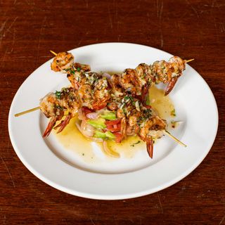 Grilled Prawns with Avocado Salsa