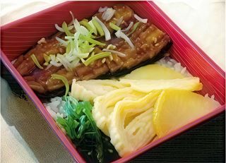 Arroz japonés con anguila