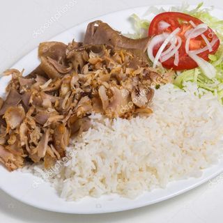 Plato Mixto Con Arroz Y Queso