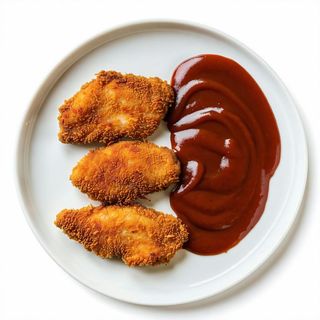 Filetti di pollo croccanti e salsa barbecue