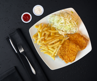 Meniu snitel de porc picant - 630g