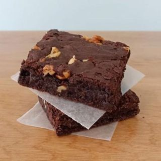 Porción De Tarta De Brownie