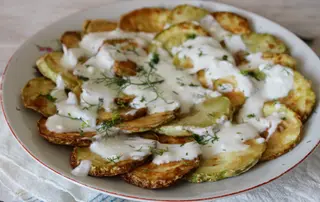 Тиквички с кисело мляко (350г)