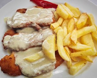 Escalopines al Cabrales