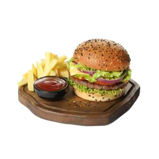 Hamburguesa De Ternera Con Patatas
