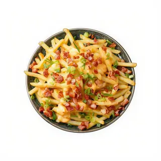 Patatas locas con bacon y cheddar