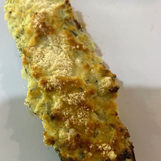 Zucchina ripiena ricotta spinaci