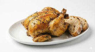 Pollo Entero Y Pan