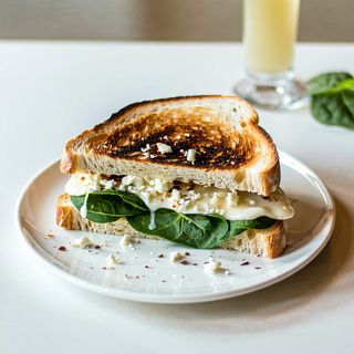 Spinach and feta melt