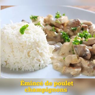 ÉMINCÉ DE POULET A LA CRÈME