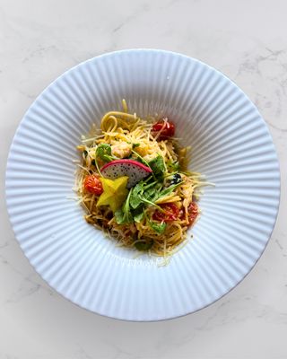 Makaron aglio olio z kurczakiem